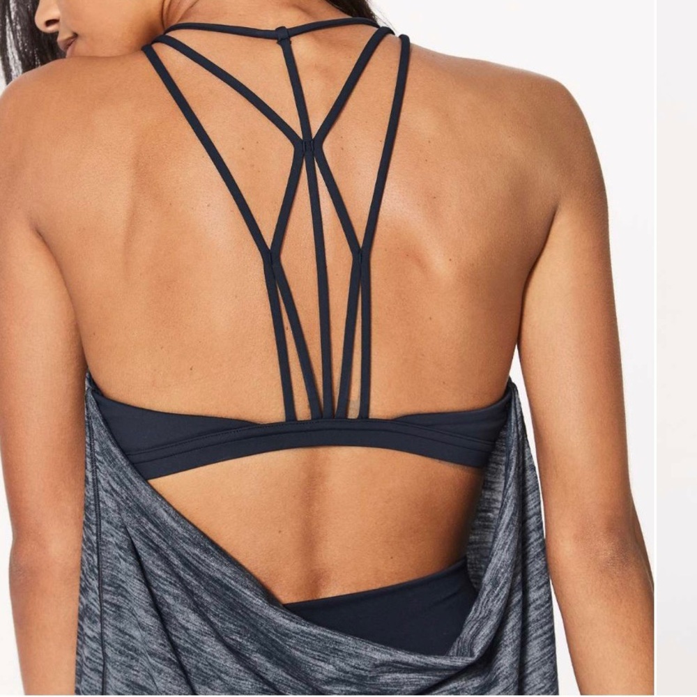 Lululemon Raise the Barre tank in Heathered Nocturnal Teal in size 4 - Picture 3 of 8